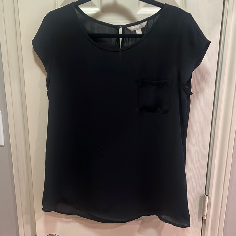 Banana Republic Blouse Black Size Medium